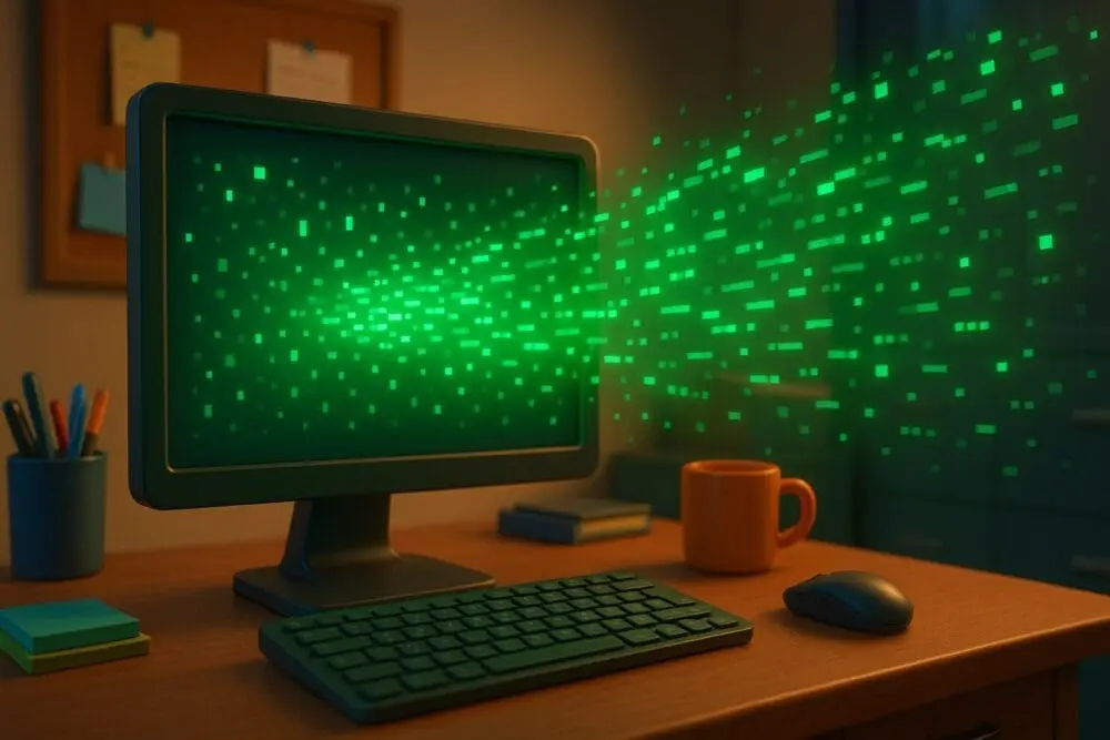 flow of information from a monitor