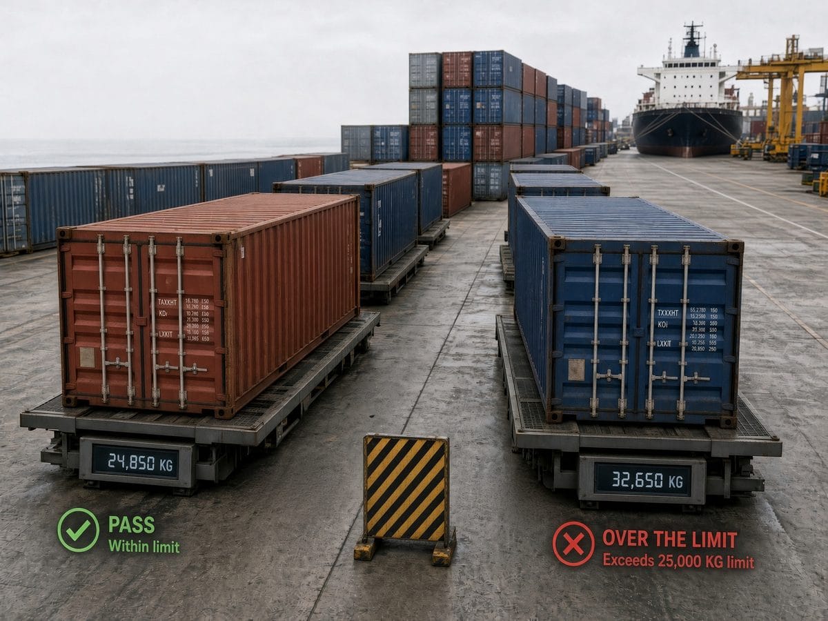 shipping containers weighed today give us streagg