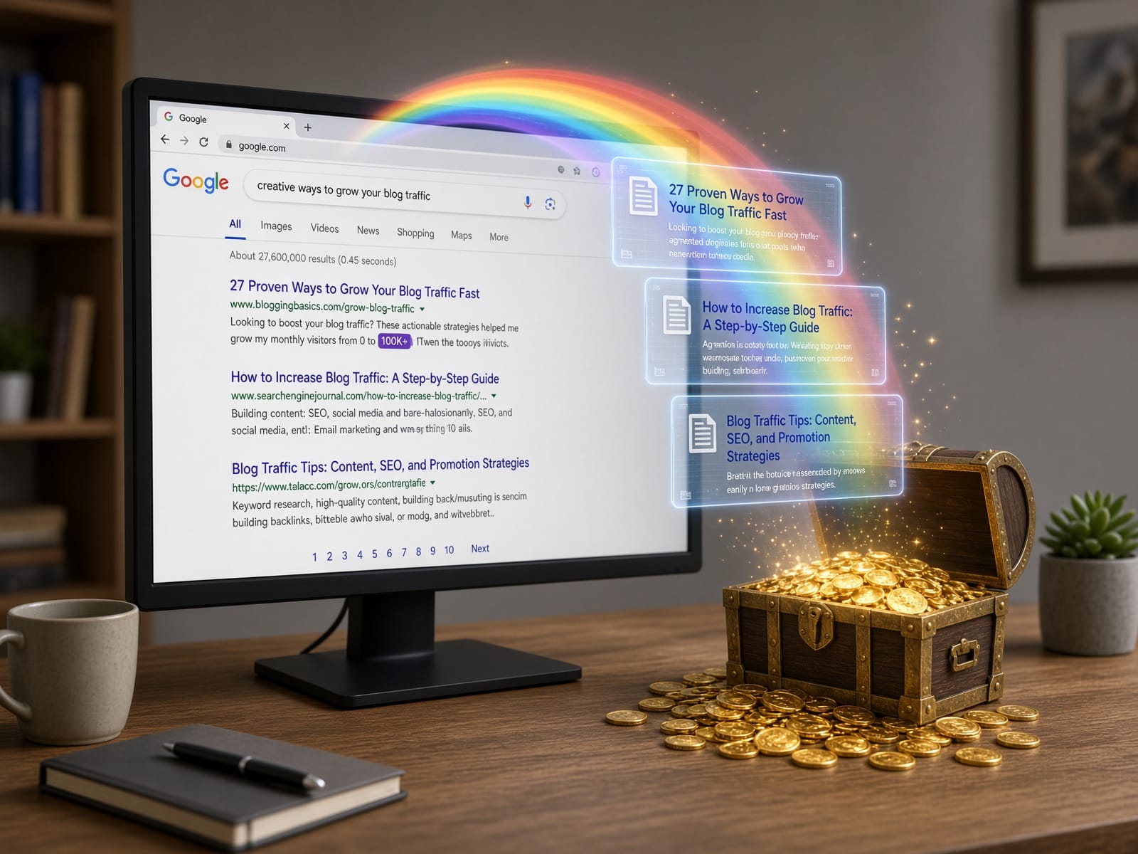 What is a SERP? Google's search results are like a pot of gold